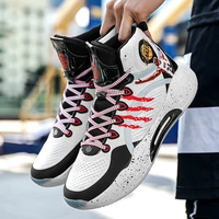 high top basketball shoes for men sneakers breathable light basketball sneakers outdoor sport shoes