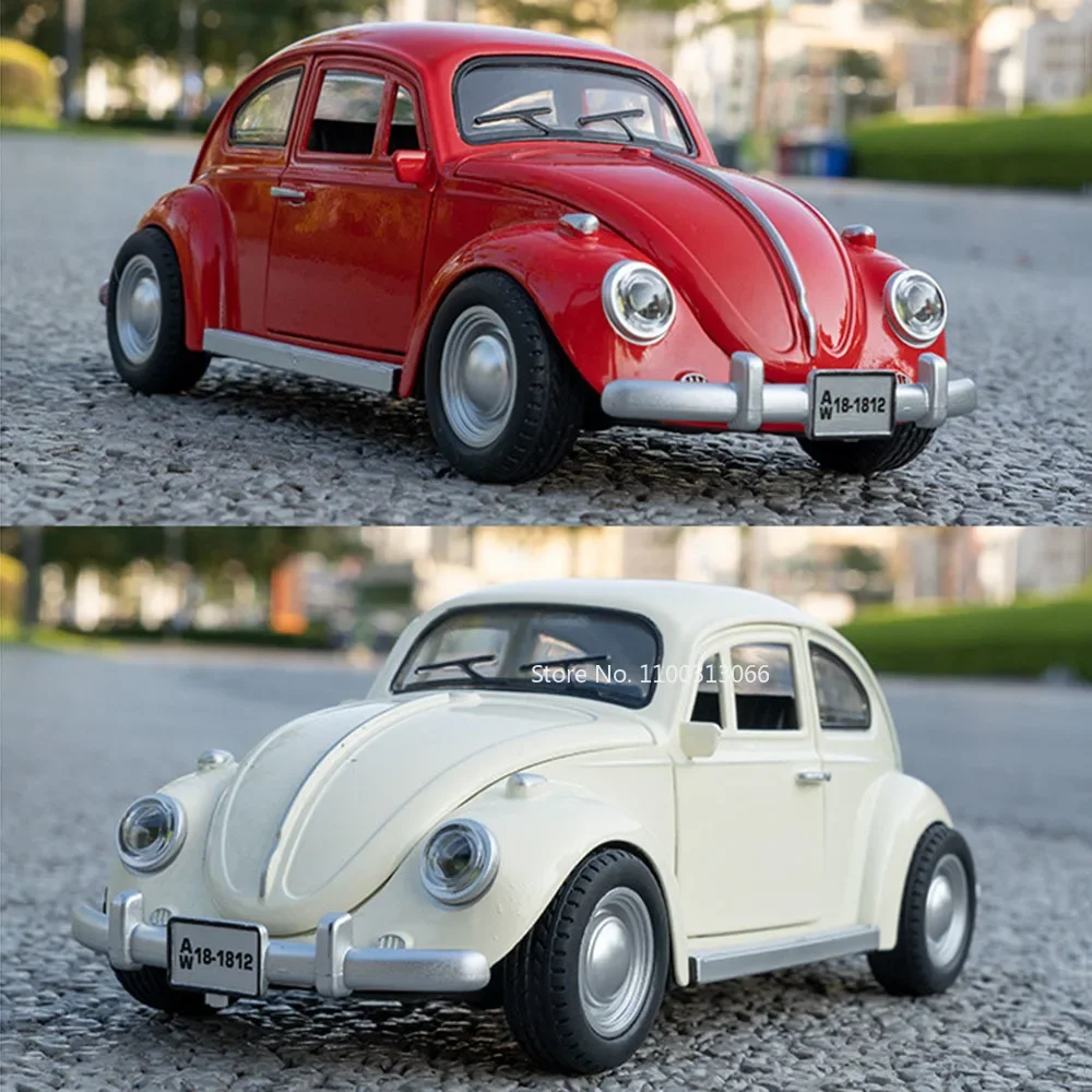 1:18 Volkswagen Beetle 1963 модели автомобилей литые под давлением игрушки из сплава легкий