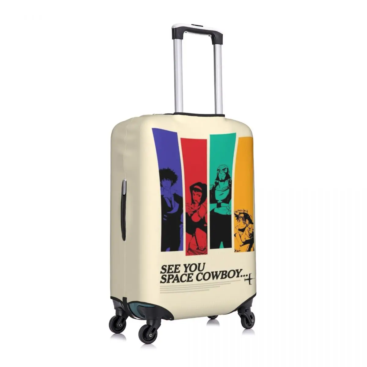 Фото Custom Cowboy Bebop Anime Luggage Cover Protector Cute Cartoon Manga   Travel Suitcase Covers for 18-32 Inch №2
