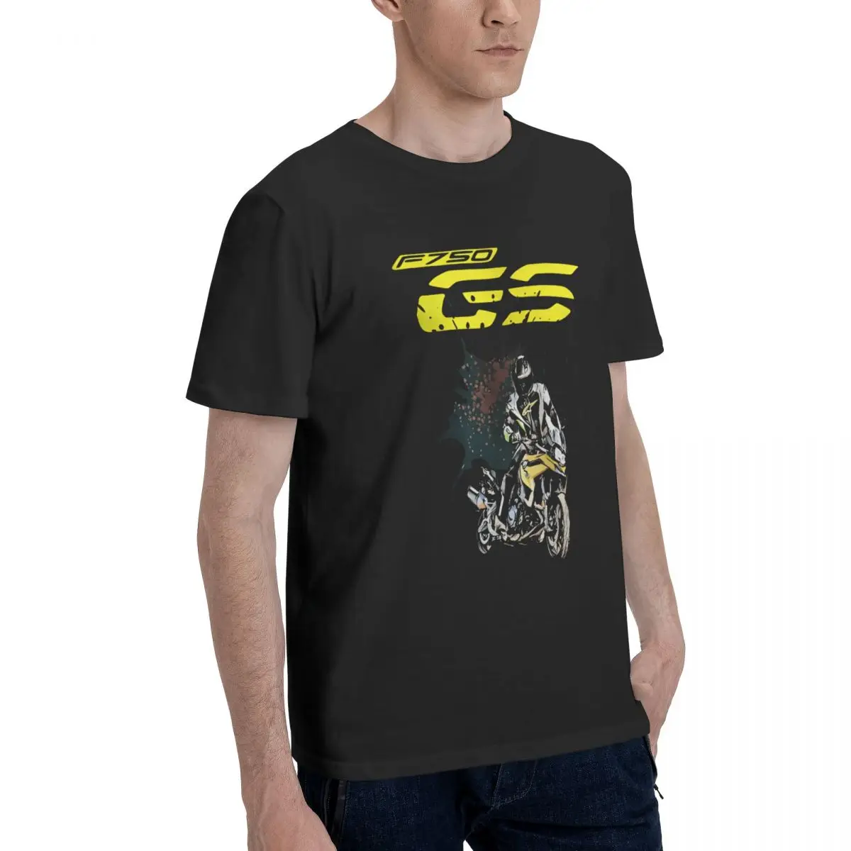 Футболка мужская летняя с круглым вырезом коротким рукавом