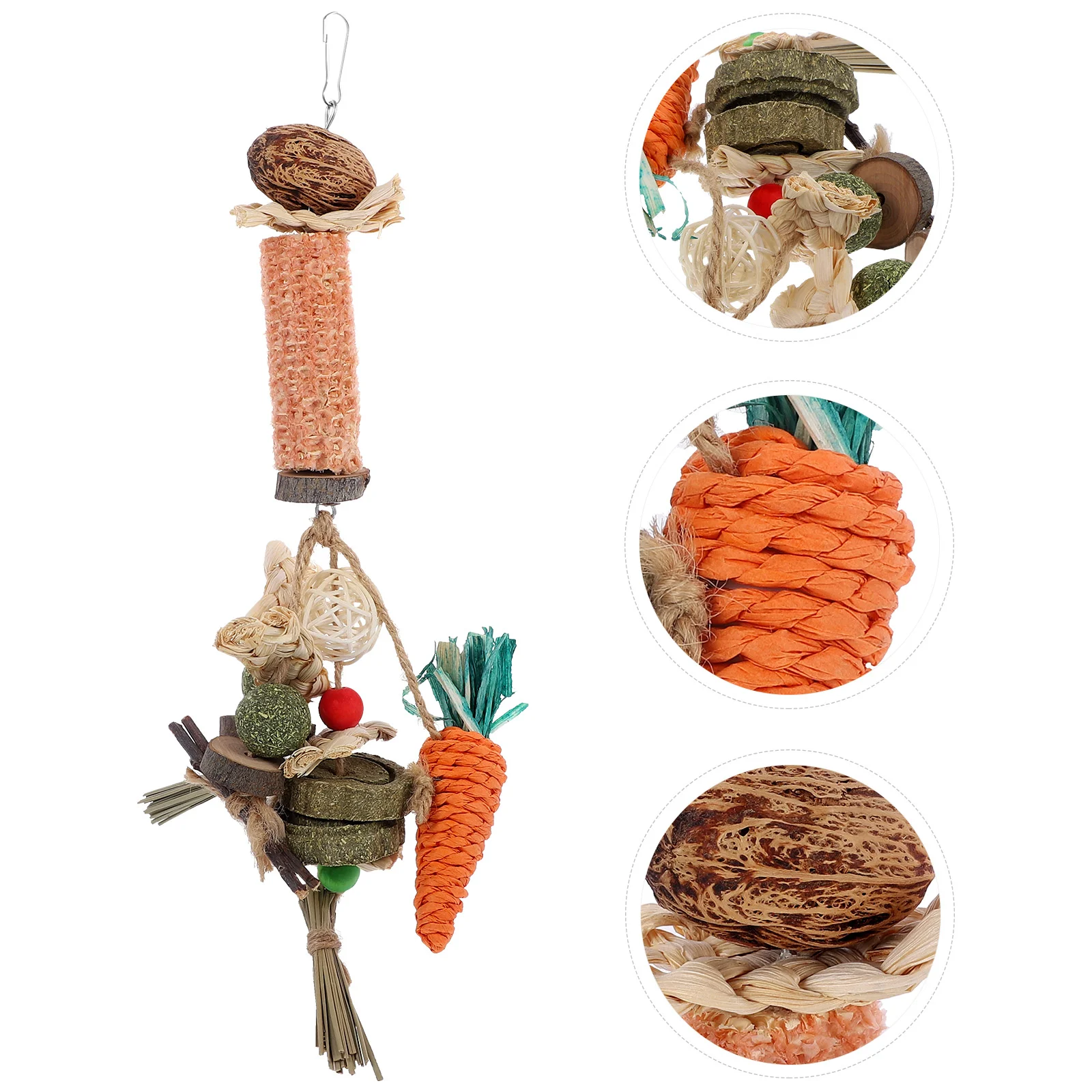 

Rabbit Teeth Snack Pet Cage Chinchilla Bunny Chew Snack Wooden Teething Snack