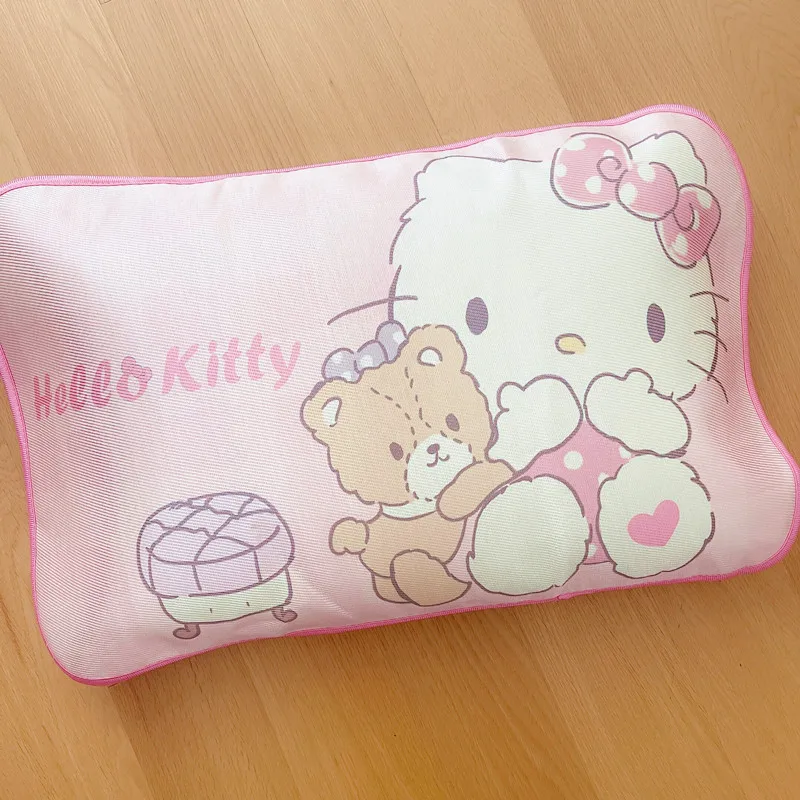 

Kawaii Sanrio аксессуары для декора комнаты Hello Kittys Mymelody Cinnamoroll милые красивые летние наволочки из ледяного шелка подарок для девушек