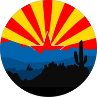 tire cover central arizona flag desert state spare tire cover select tire sizeback up camera option in menu custom sized to a