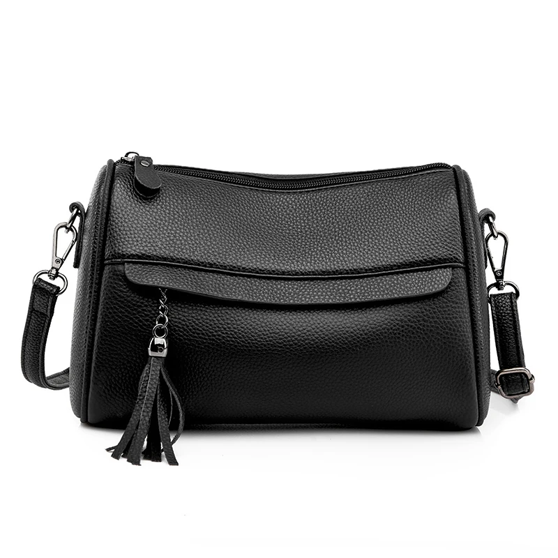 

Woman Leather Handbag Small Luxury Shoulder Bag Cross Body Pillow Fashion Messenger Bags Women Versatile Genuine Leather Handbag