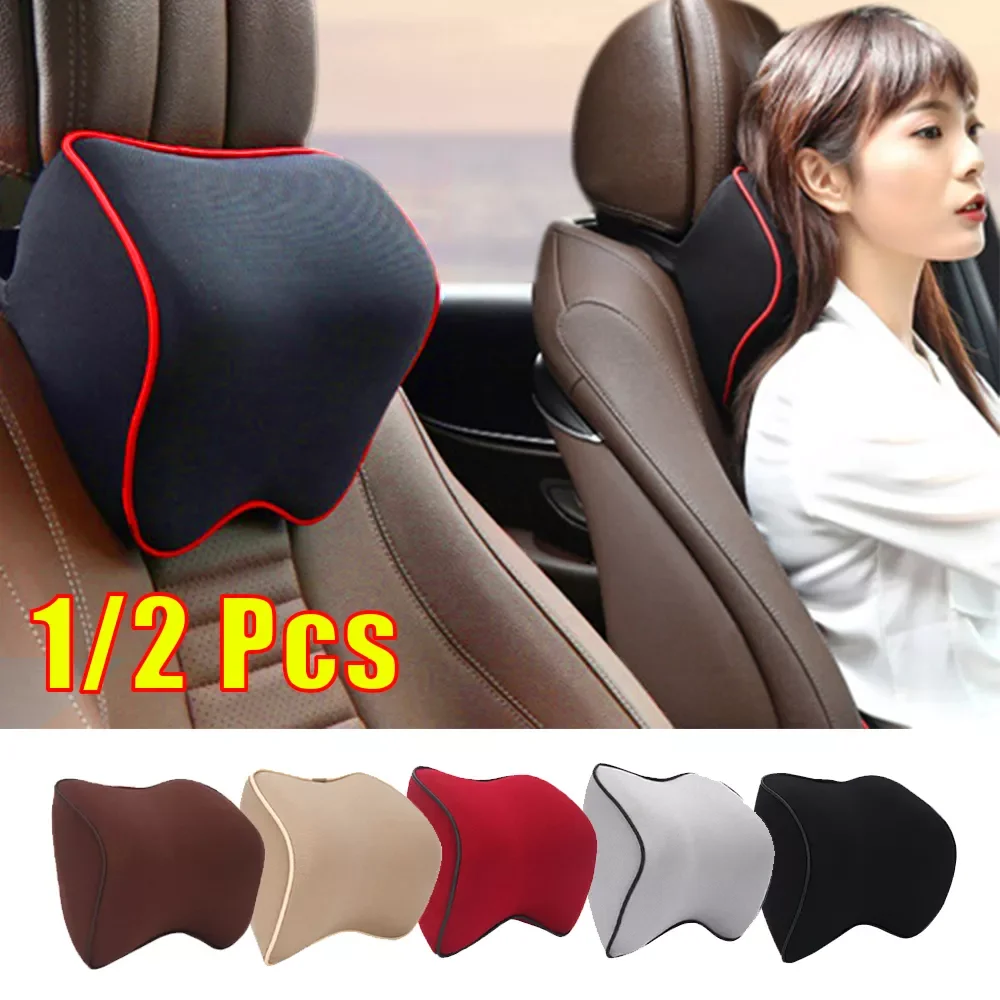 

Headrest Neck Pillow Auto Car Pillow Memory Foam Breathable Head Support Neck Rest Protector Automobiles Interior