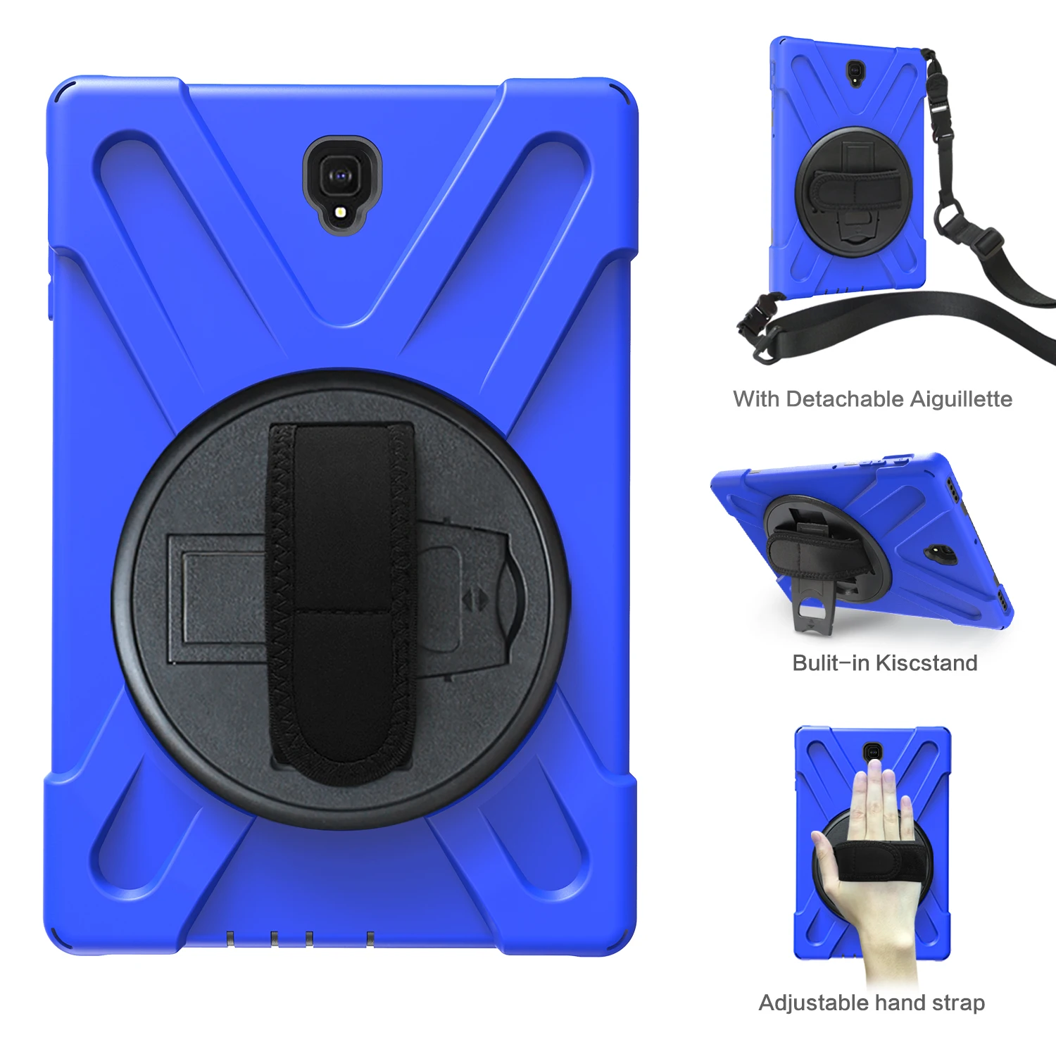 

Kids Safe Shockproof Hybrid Stand Tablet Cover For Samsung Galaxy Tab S4 10.5 Inch T830 T835 SM-T830 Case With Shoulder Strap