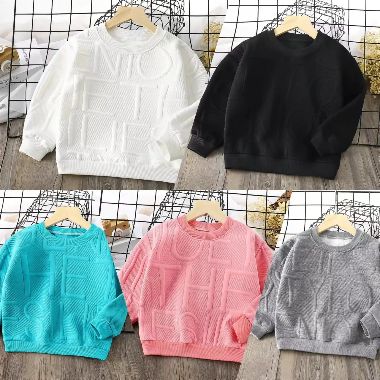 

Свитшот ярких цветов для детей от 6 месяцев до детей, на весну и осень