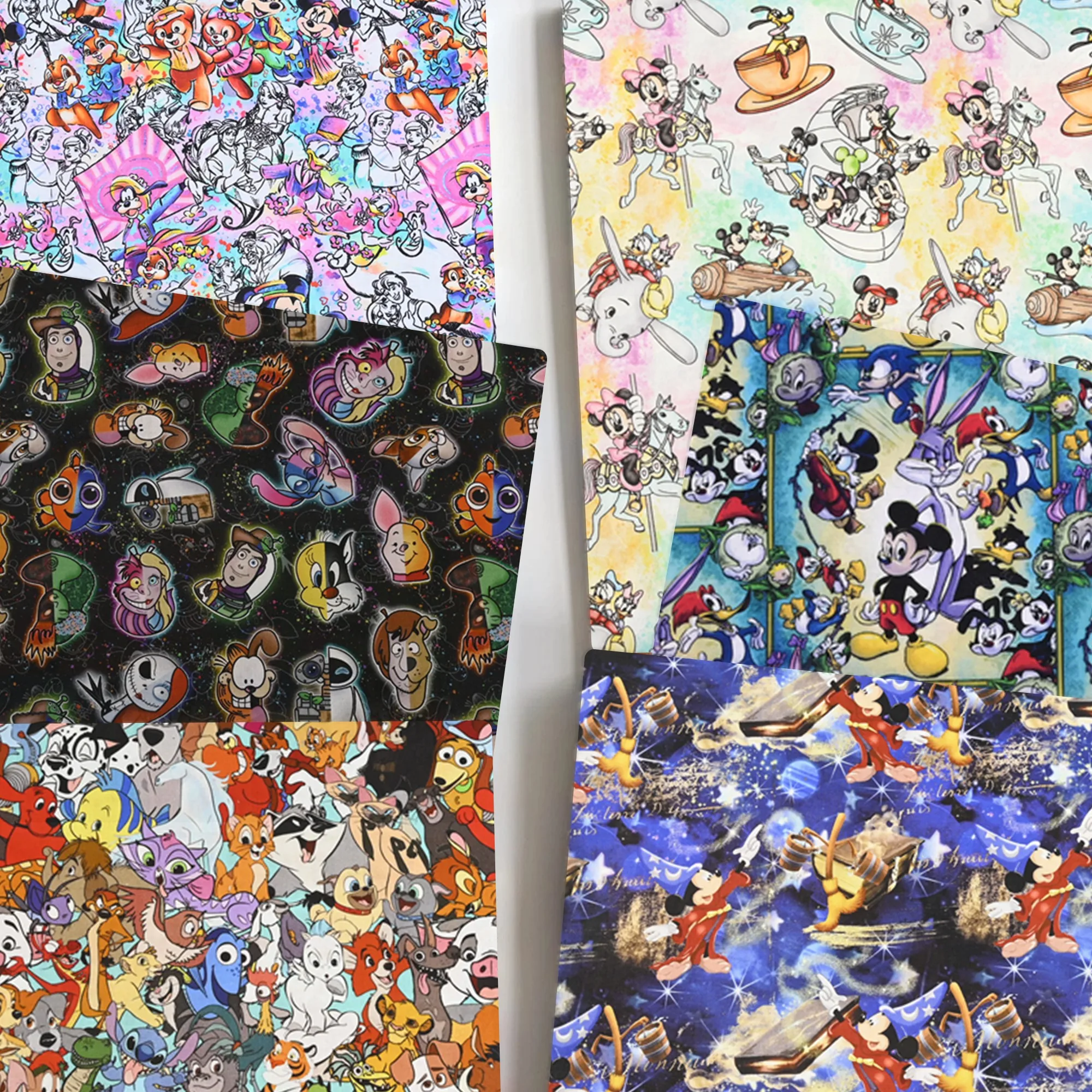 Disney 45x11 0 см Микки Минни Маус Хлопчатобумажная Ткань для шитья аксессуары ручной работы