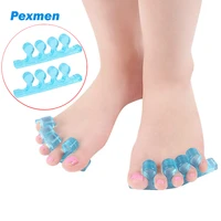 pexmen 2pcspair toe separators pedicure toe spacers for nail polish toenail dividers to relieve orthopedic bunion pain