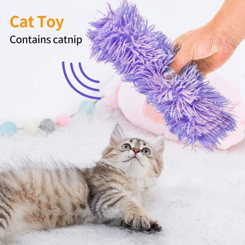 

Interactive Plaything Toys Cat Self-hi Soft Cat Toys for Katten Catnip Speelgoed Toy Plush Pillow Bite Chew Cats Teaser