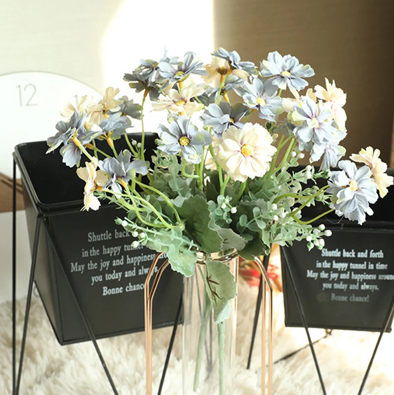 

36 Head Beautiful Artificial Peony Rose Gerbera Daisy Silk Flower 33CM DIY Home Garden Party Wedding Decoration Fake Flower