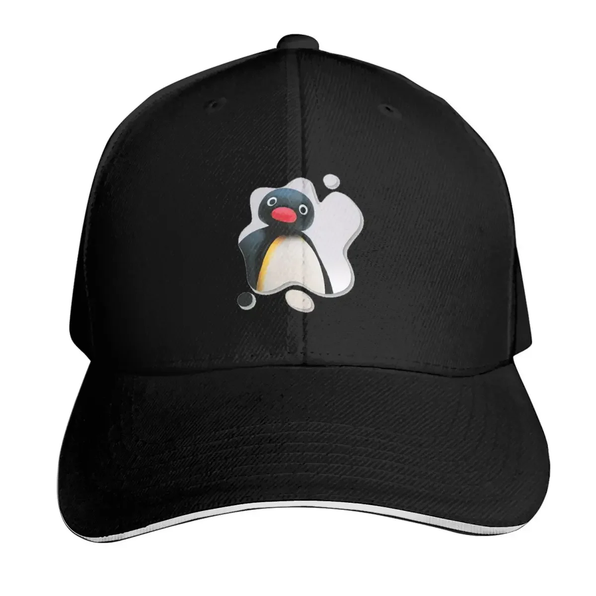 Фото Бейсболка Pingu Pinga Penguin TV, модная повседневная бейсболка, регулируемая кепка в стиле хип-хоп, летняя унисекс бейсболка, разноцветная №1