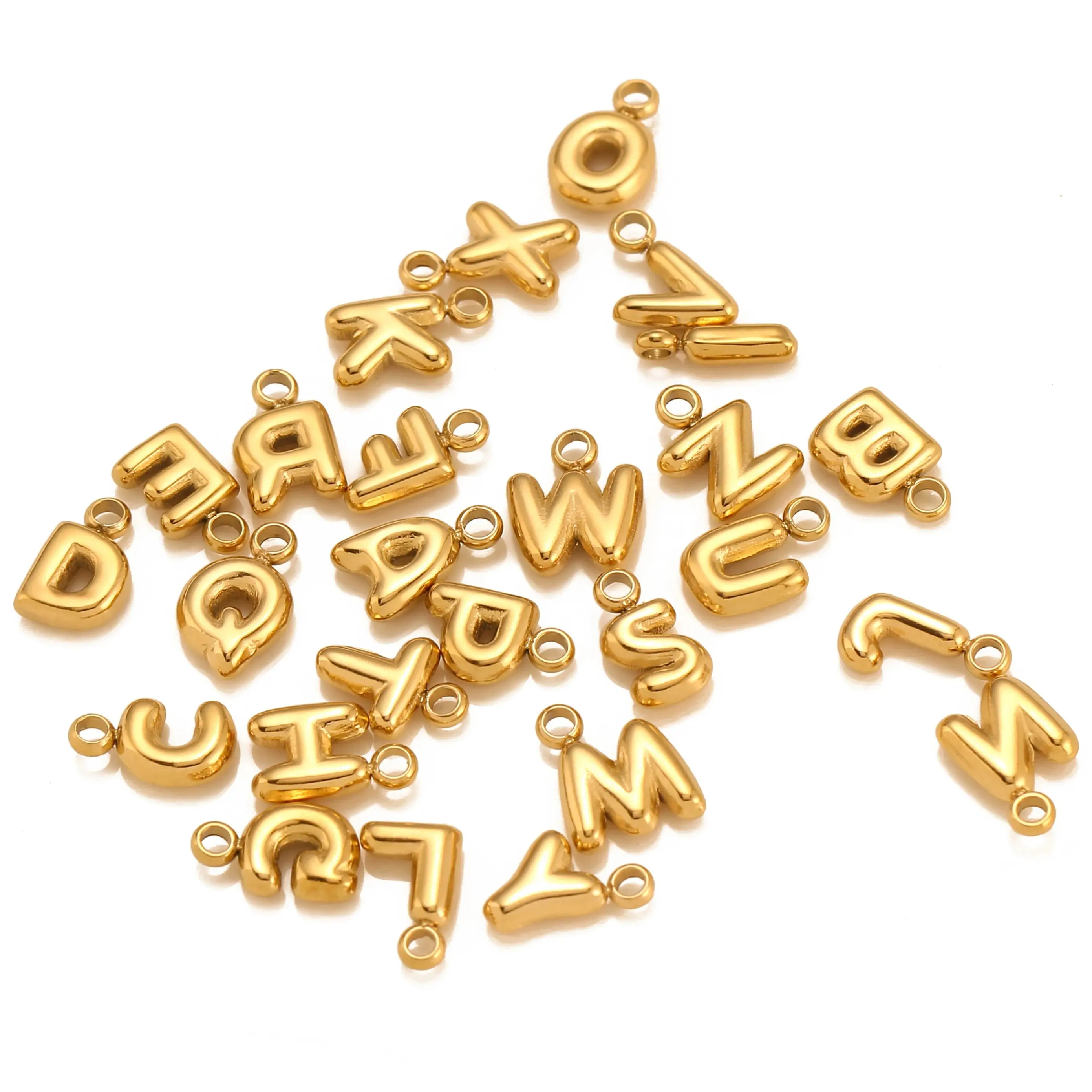 Подвески из нержавеющей стали с буквами 3 шт