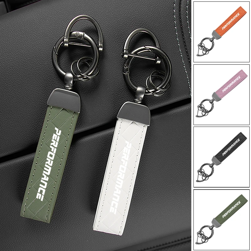 Модный автомобильный брелок с логотипом Кожаный Автомобильный Брелок