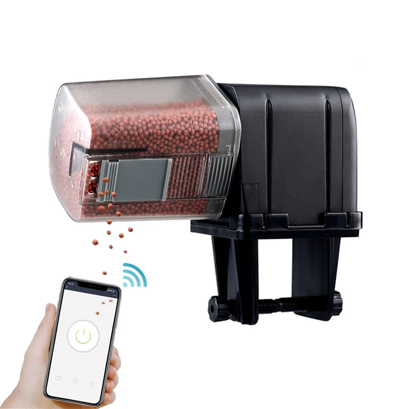 Alimentador automático de alimentos para acuario, dispensador inteligente inalámbrico con Control remoto, temporizador, Wifi