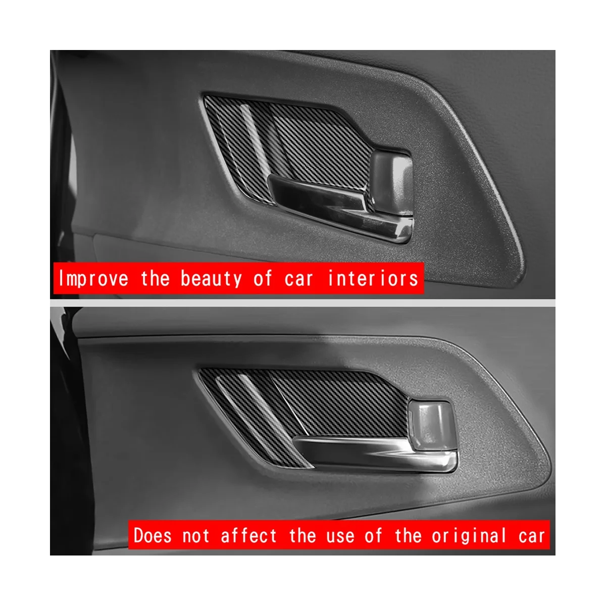 Автомобильная Серебряная внутренняя ручка для двери рама чаши отделка