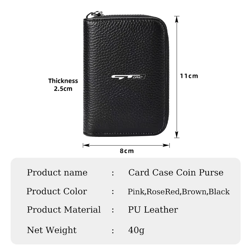 Женский кошелек на молнии с логотипом автомобиля кармашек для монет Портативный