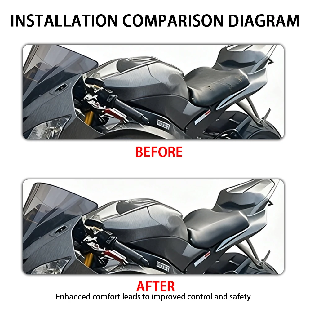 Фото Черное, черное сиденье водителя, подходит для Yamaha YZF R6 YZF-R6 2006 2007, аксессуары для мотоциклов, подушка для сиденья, стул №5