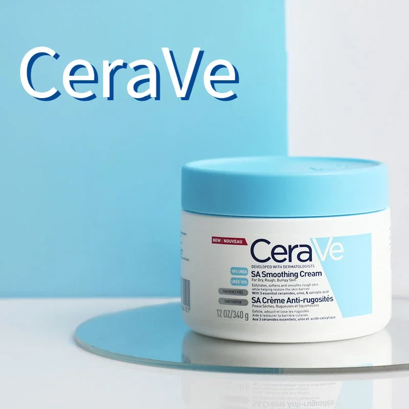 

Cerave SA Smoothing Cream Original Hydrating Repair BarrieTo Dry Skin Facial Cream Moisturizer Brighten Skin Care Products 340g