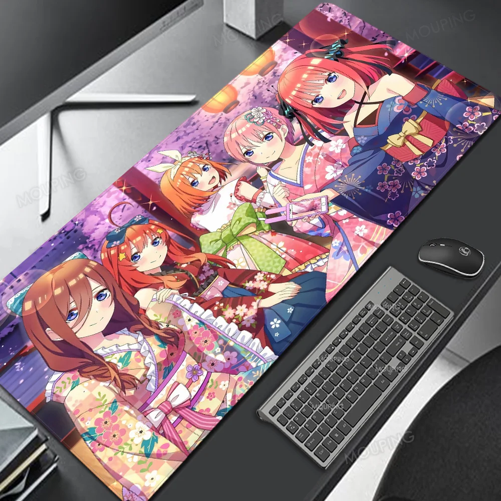 

Quintuplets Mouse Pad Computer Tables Game Office Keyboards Big Anime Deskpad Mats Japanese Cute Girls Decoration 800x400 Rubber