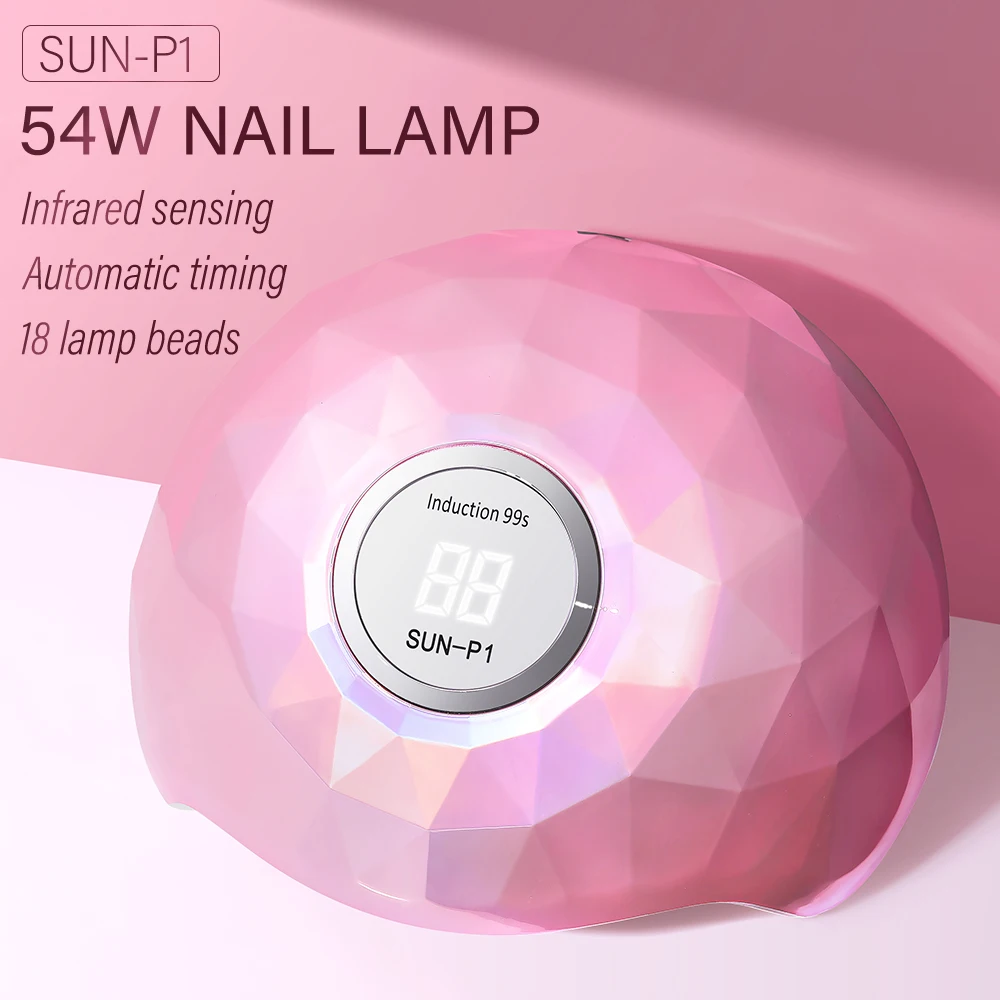 54W Nail Art Light Electroplating Nail Art Lamp Dual Light Source Intelligent Induction Automatic Timing