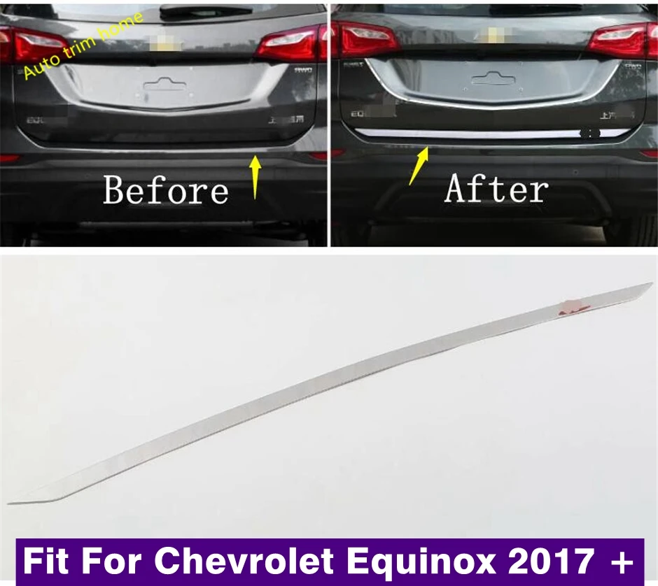 Accessories Rear Trunk Lid Cover Tailgate Trim Door Handle Molding Boot Garnish Bezel Cover For Chevrolet Equinox 2017 - 2022