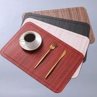 inyahome dining table placemat set of 6 heat resistant wipeable table mats for kitchen table decoration waterproof table mats