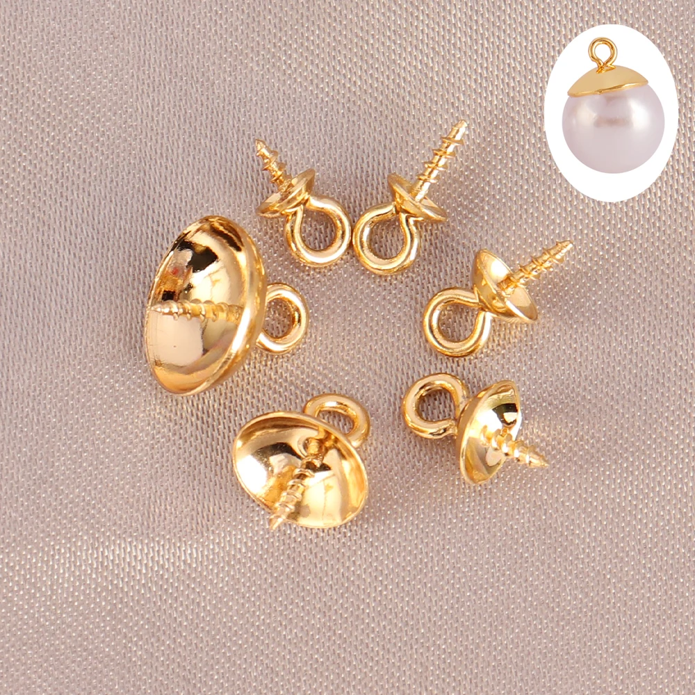 30 шт. застежки для бусин из нержавеющей стали |