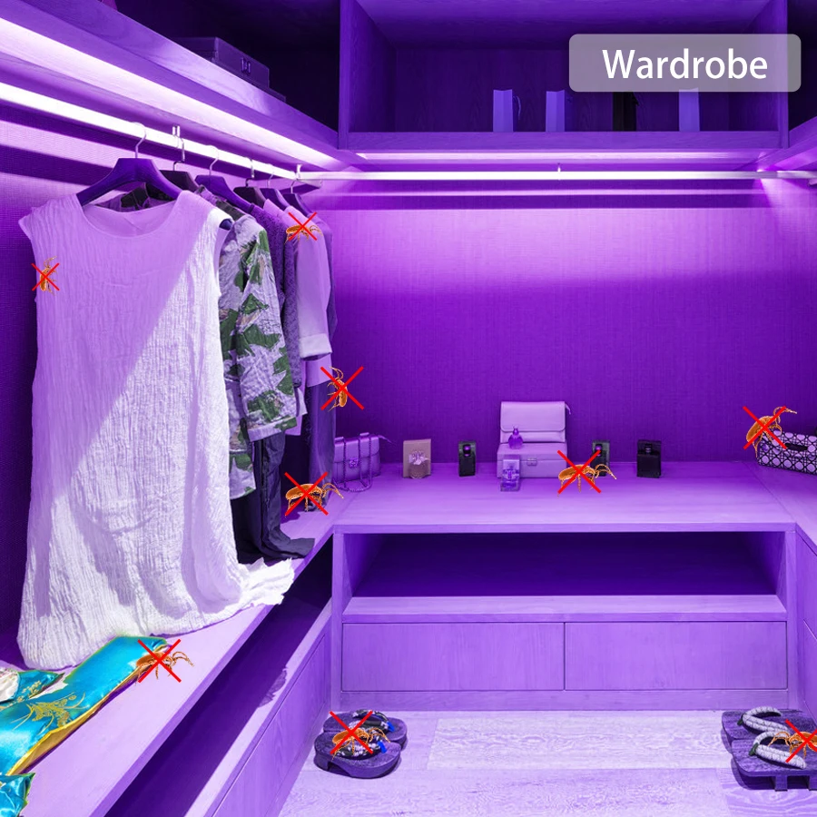 Светодиодная ультрафиолетовая лента SMD2835 для диджея