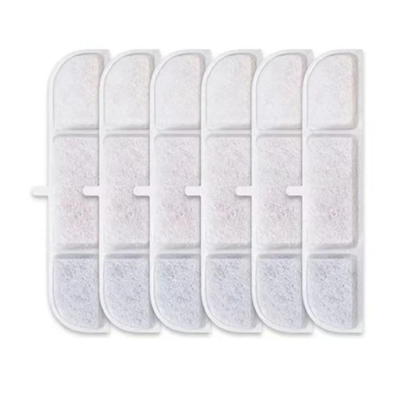 6 фильтров с активированным углем для фонтана воды кошек WFP6 сменные фильтры