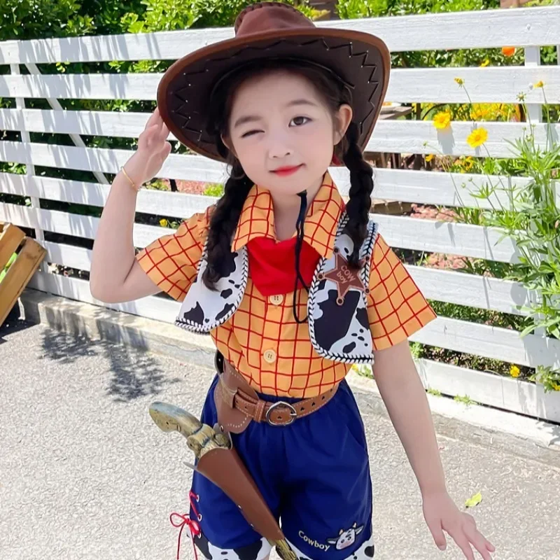 Рождественский ковбойский костюм Вуди Джесси Диснея детское платье для девочек