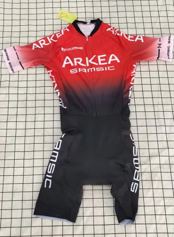 

LASER CUT Skinsuit 2021 ARKEA SAMSIC TEAM Bodysuit SHORT Cycling Jersey Bike Bicycle Clothing Maillot Ropa Ciclismo