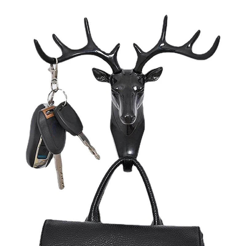 

1Pc Nordic Creative Antler Hook Wall Hanging Coat Fitting Room Entrance Porch Decoration Key Rack Without Drilling