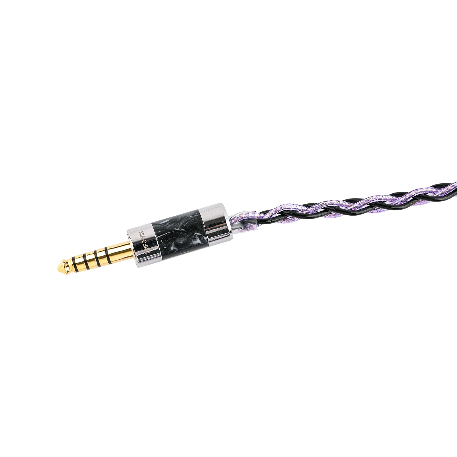 Фото Кабель Tripowin Moonshadow IEM, 4-жильный медный кабель из сплава алюминия и посеребренный кабель для наушников OCC, сменный кабель Hi-Fi №5