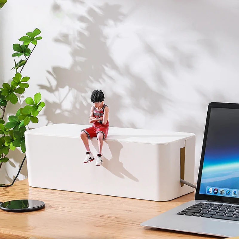 

Коробка для хранения проводов большого размера, пластиковая настольная сетевая полоса, коробка для отделки шнура питания, гнезда компьютер...