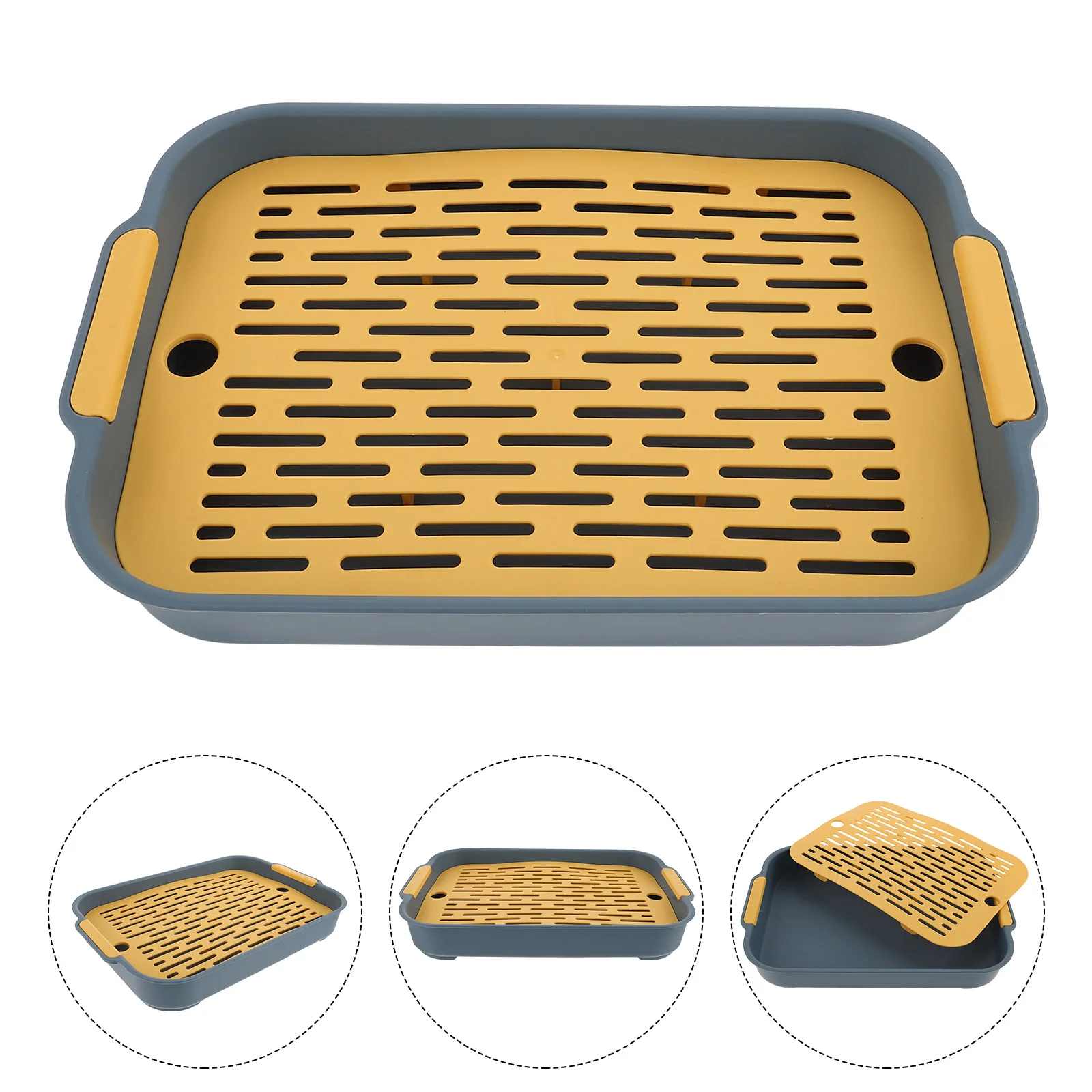 

Litter Box Rabbit Toilet Bunny Potty Guinea Cage Pet Training Tray Hamster Corner Pan Ferret Trainer Bedding Animal Rabbits