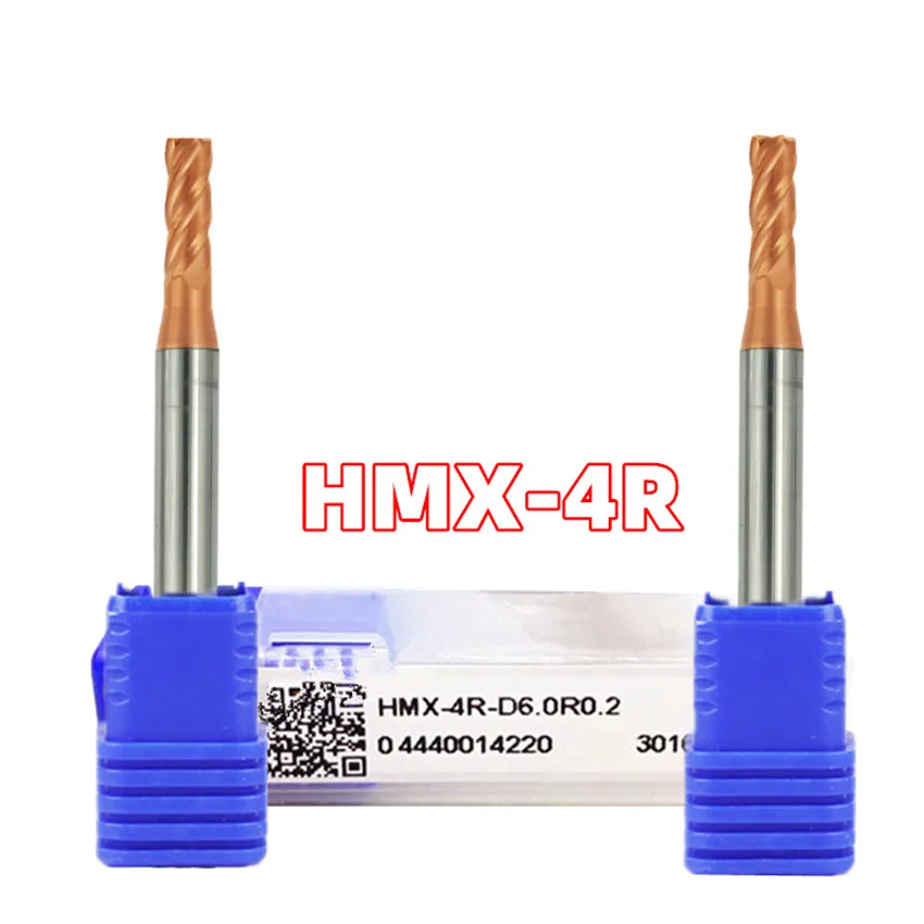 

HMX-4R-D1.0R0.2/HMX-4R-D1.5R0.2/HMX-4R-D2.0R0.2/HMX-4R-D2.0R0.5/MX-4R-D3.0R0.2/HMX-4R-D3.0R0.5 Four flute end mill 1PCS/BOX