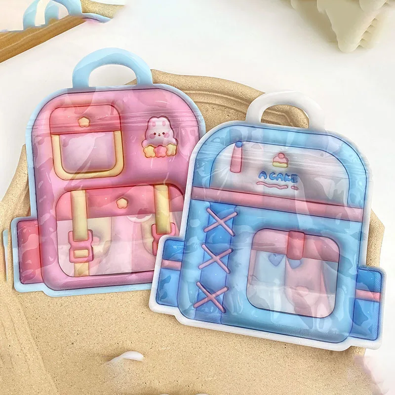 

Schoolbag Candy Bags with Handle Snack Cookie Gift Ziplock Bags Backpack Standing Plastic Bag Lollipop Chocolate Packaigng Favor
