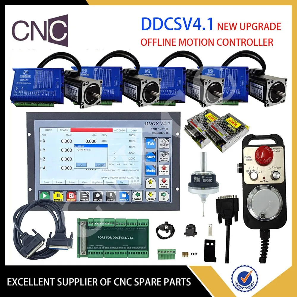 DDCSV4.14 axis CNC система управления движением комплект контроллера NEMA23 драйвер двигателя 3D edge finder инструмент для выравнивания заготовки