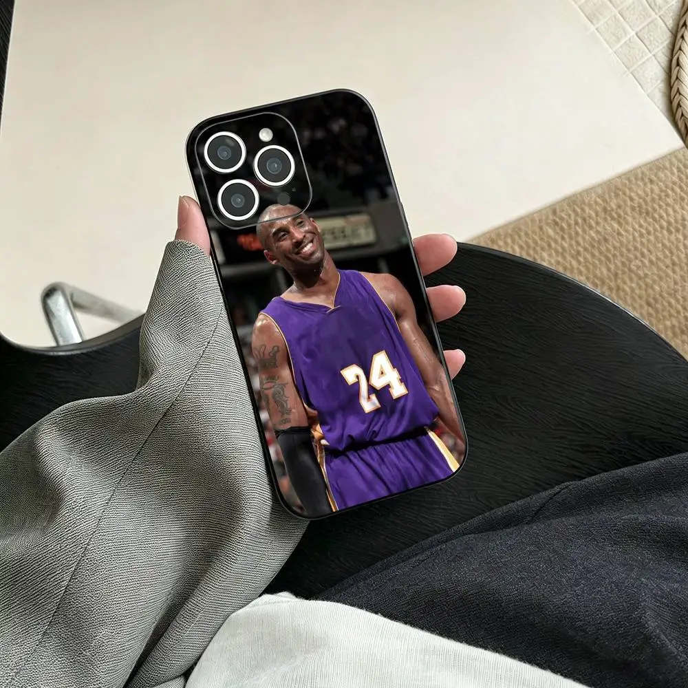 Фото Чехол для телефона для фанатов баскетбола K-Kobe B-Bryant для iPhone 17, 16, 15, 14, 13, 12, 11 Plus, Pro Max и других моделей, силиконовый, черный №4