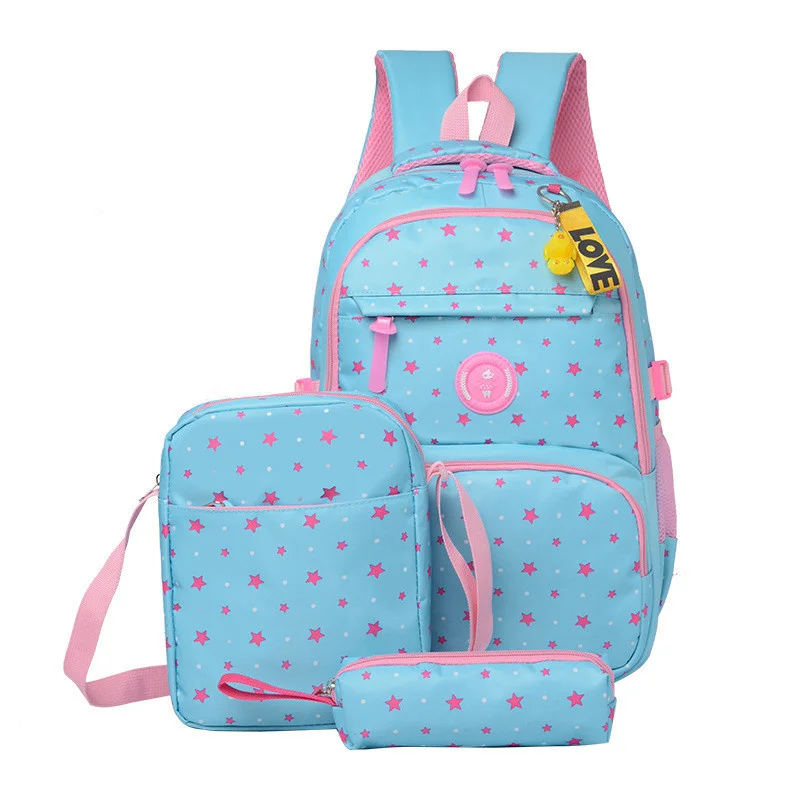 

High Quality School Bag School Backpack for Teenagers Girls schoolbags kid backpacks mochila escolar 3 pcs/sets Satchel