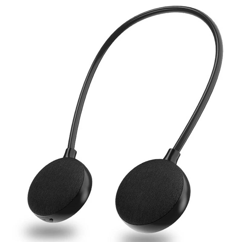 

NEW-Neck Bluetooth 5.0 Speaker Wireless Bass Surround Sound Support SD Card With Microphone Portable Outdoor Audio