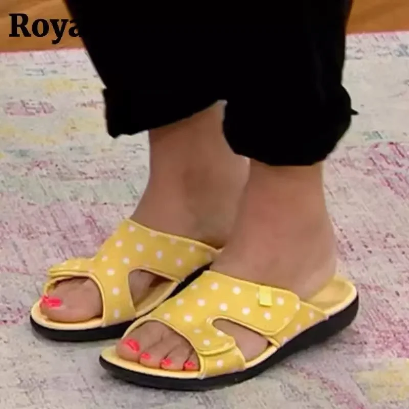 

Slippers women's summer dress 2022 new wave point trend soft bottom non-slip one word sandals fashion all-match sandals slippers