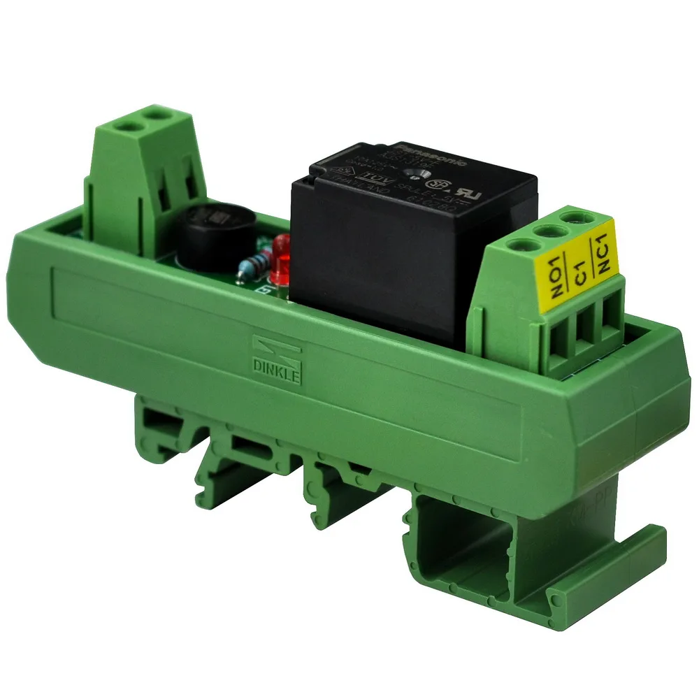 

ELECTRONICS-SALON AC/DC 5V Slim DIN Rail Mount 10Amp реле мощности спдт интерфейсный модуль, JS1-5V-F.