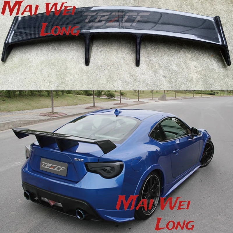 Car-styling Carbon fiber Material ZELE Style GT 86 BRZ Rear Trunk wing spoiler For Subaru Toyota GT86