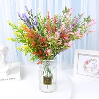 3pieces artificial lavender bouquet wedding valentines day holiday party fake flowers home decoration hotel desktop decoration