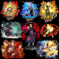 naruto anime japan ninja patches for clothing ironing stickers shirt on men clothes hoodies cool diy patch applique decor gifts