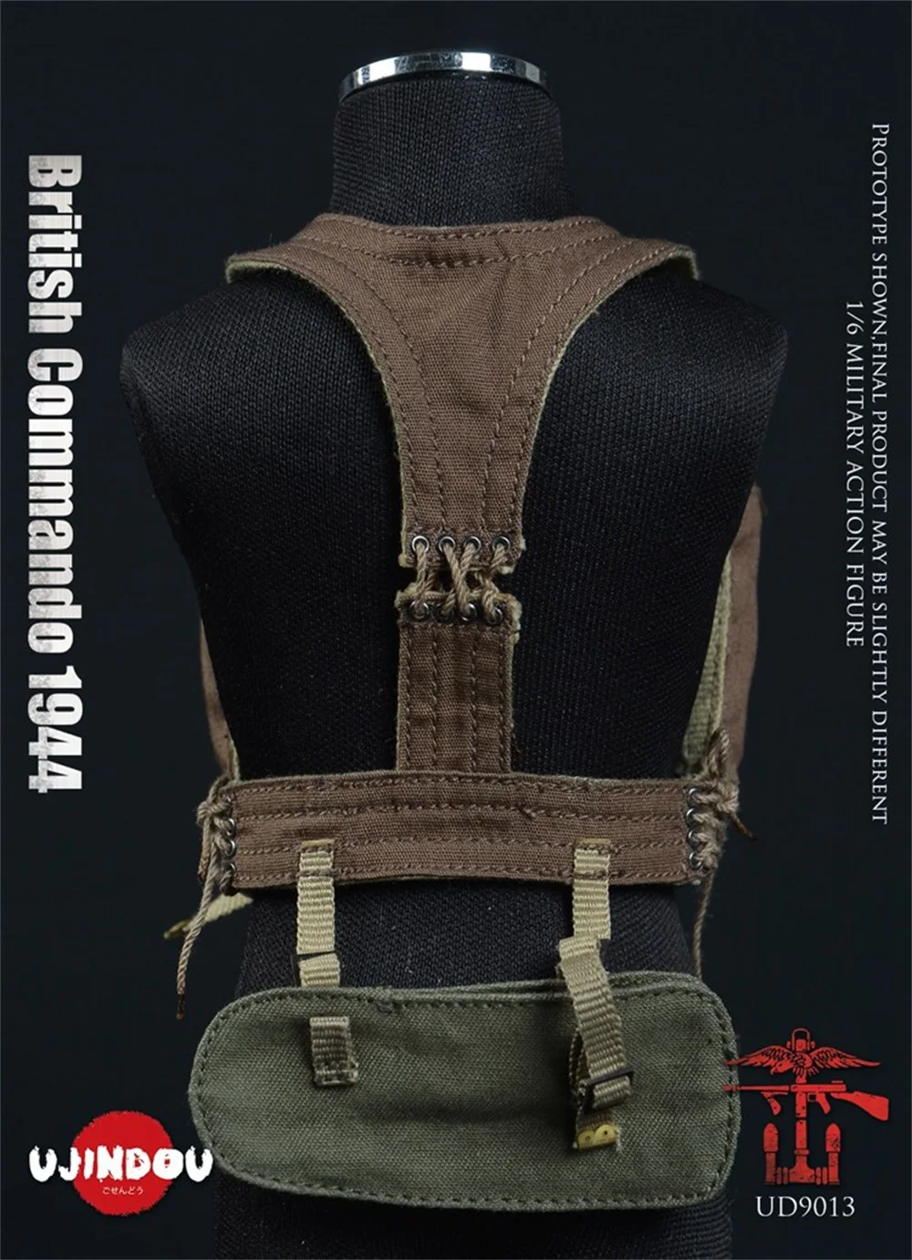 1/6 UJINDOU UD9013 WWII Series The British Commando Of Year 1944 Camo Hang Chest Vest White Sweater Accessories Fit 12" Figure