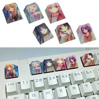 1 pc cherry profile pbt 5 sides dye sublimation cherry profile keycaps for mechanical keyboard gaming players r4 height
