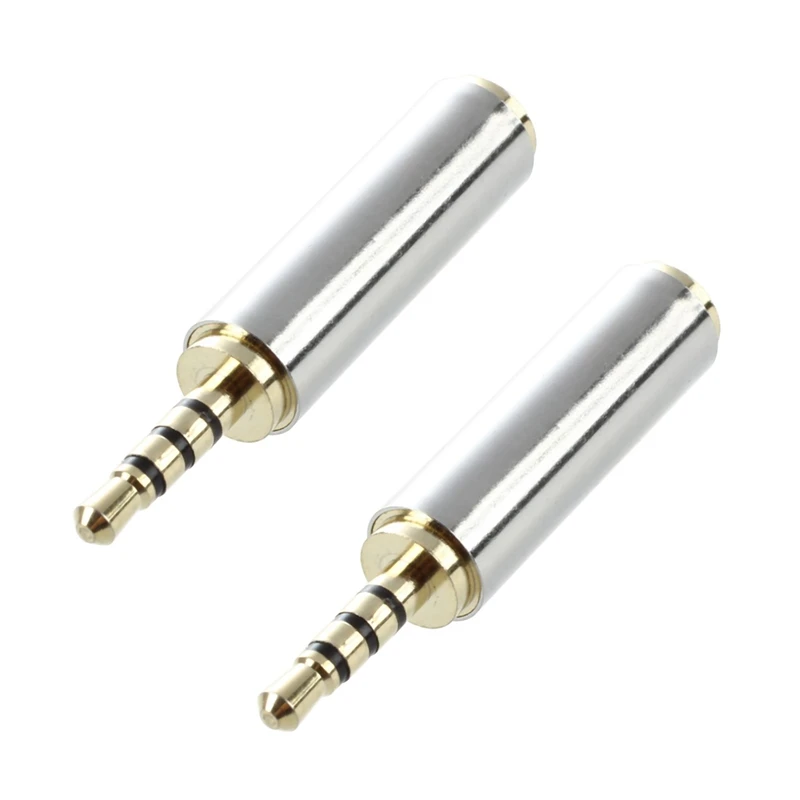 

Переходник для наушников 2,5 мм штекер-гнездо 3,5 мм, 2 шт.